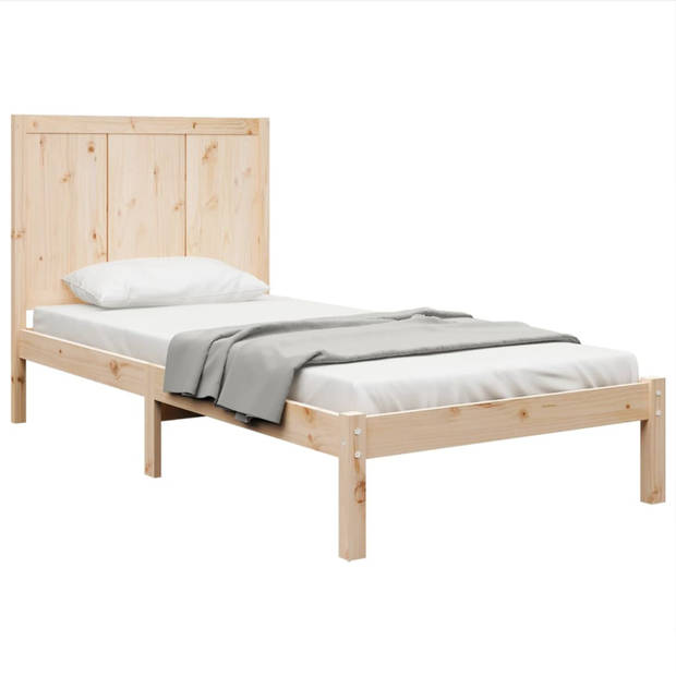 vidaXL Bedframe massief grenenhout 90x200 cm