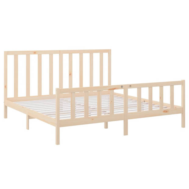 vidaXL Bedframe massief grenenhout 180x200 cm