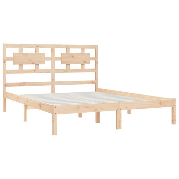 vidaXL Bedframe massief grenenhout 140x200 cm