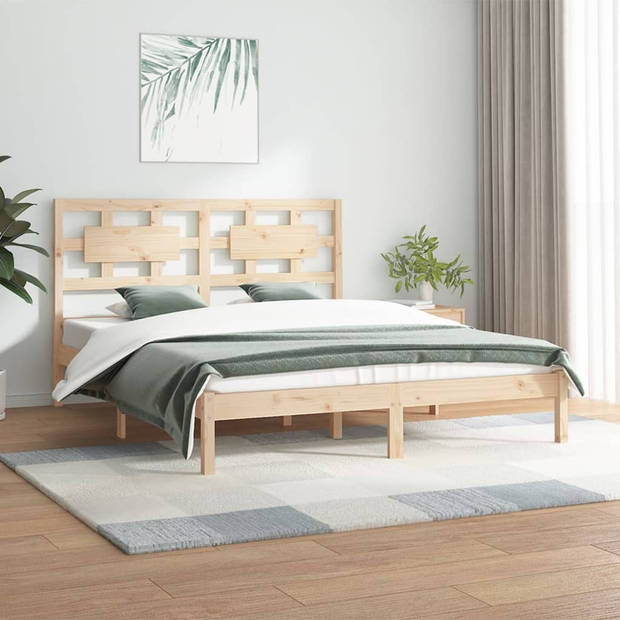 vidaXL Bedframe zonder matras massief grenenhout 120x200 cm