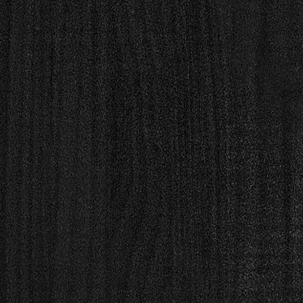 vidaXL Boekenkast/kamerscherm 60x35x135 cm massief grenenhout zwart