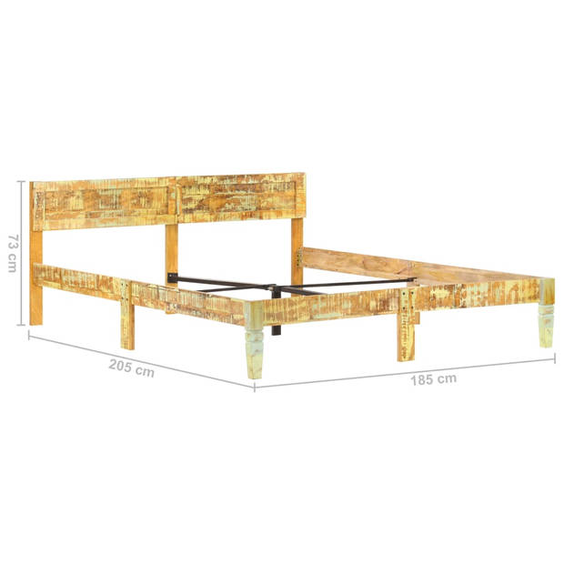 vidaXL Bedframe massief gerecycled hout 180x200 cm