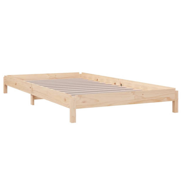 vidaXL Bed stapelbaar 100x200 cm massief grenenhout