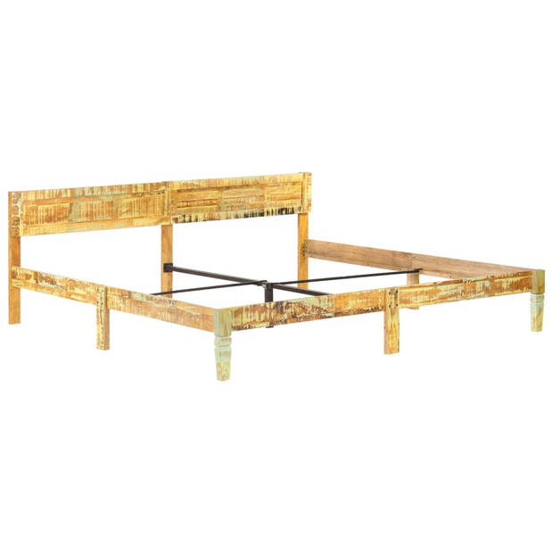 vidaXL Bedframe massief gerecycled hout 200x200 cm