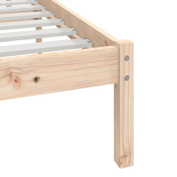 vidaXL Bedframe massief grenenhout 140x200 cm