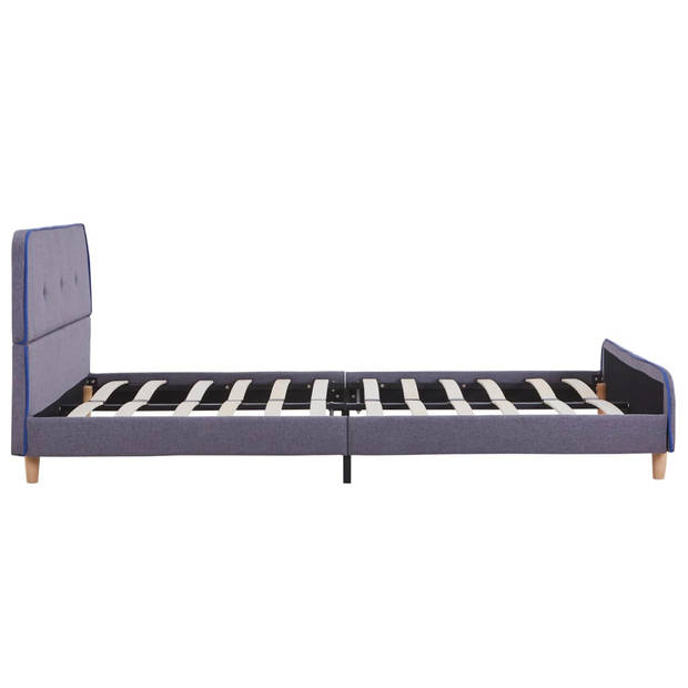 vidaXL Bedframe stof lichtgrijs 140x200 cm