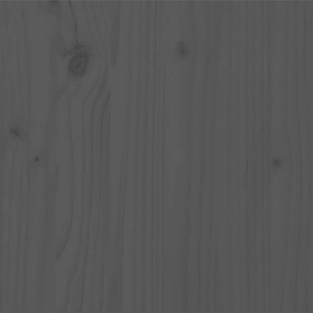 vidaXL Bedframe massief grenenhout grijs 160x200 cm