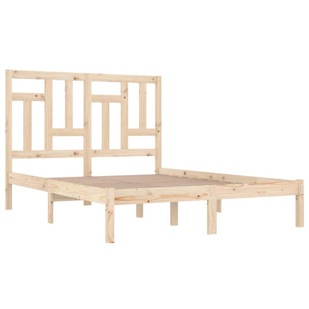 vidaXL Bedframe massief hout 120x190 cm