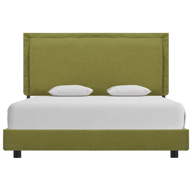 vidaXL Bedframe stof groen 140x200 cm