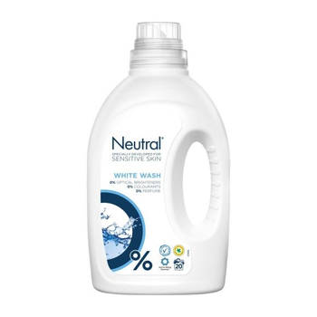 Neutral - Vloeibaar Wasmiddel - Witte Was - 1 Liter - 20 wasbeurten