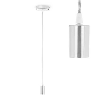 Smartwares - Pendellamp Zilver - 158 cm hanglamp - E27 Fitting