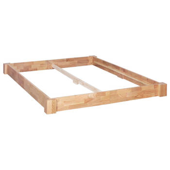 vidaXL Bedframe massief eikenhout 160x200 cm