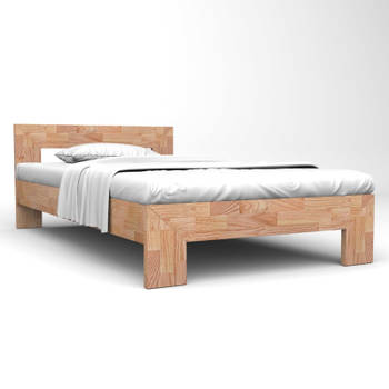 vidaXL Bedframe massief eikenhout 160x200 cm