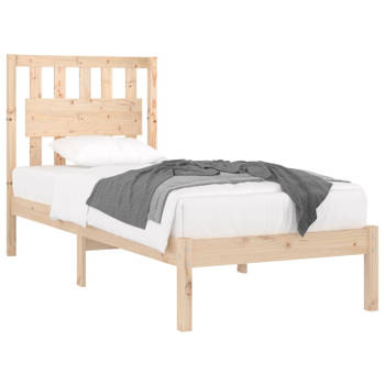 vidaXL Bedframe massief grenenhout 90x200 cm