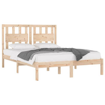 vidaXL Bedframe massief grenenhout 150x200 cm