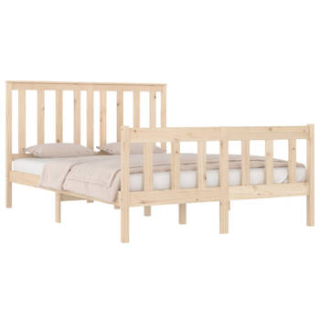 vidaXL Bedframe massief grenenhout 120x190 cm