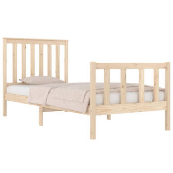 vidaXL Bedframe massief grenenhout 90x190 cm