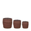 DKNC - Manden Rome - Zeegras - 38x36cm - Set van 3 - Bruin