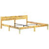 vidaXL Bedframe massief gerecycled hout 200x200 cm