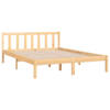 vidaXL Bedframe massief grenenhout 135x190 cm