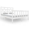 vidaXL Bedframe massief grenenhout wit 120x200 cm