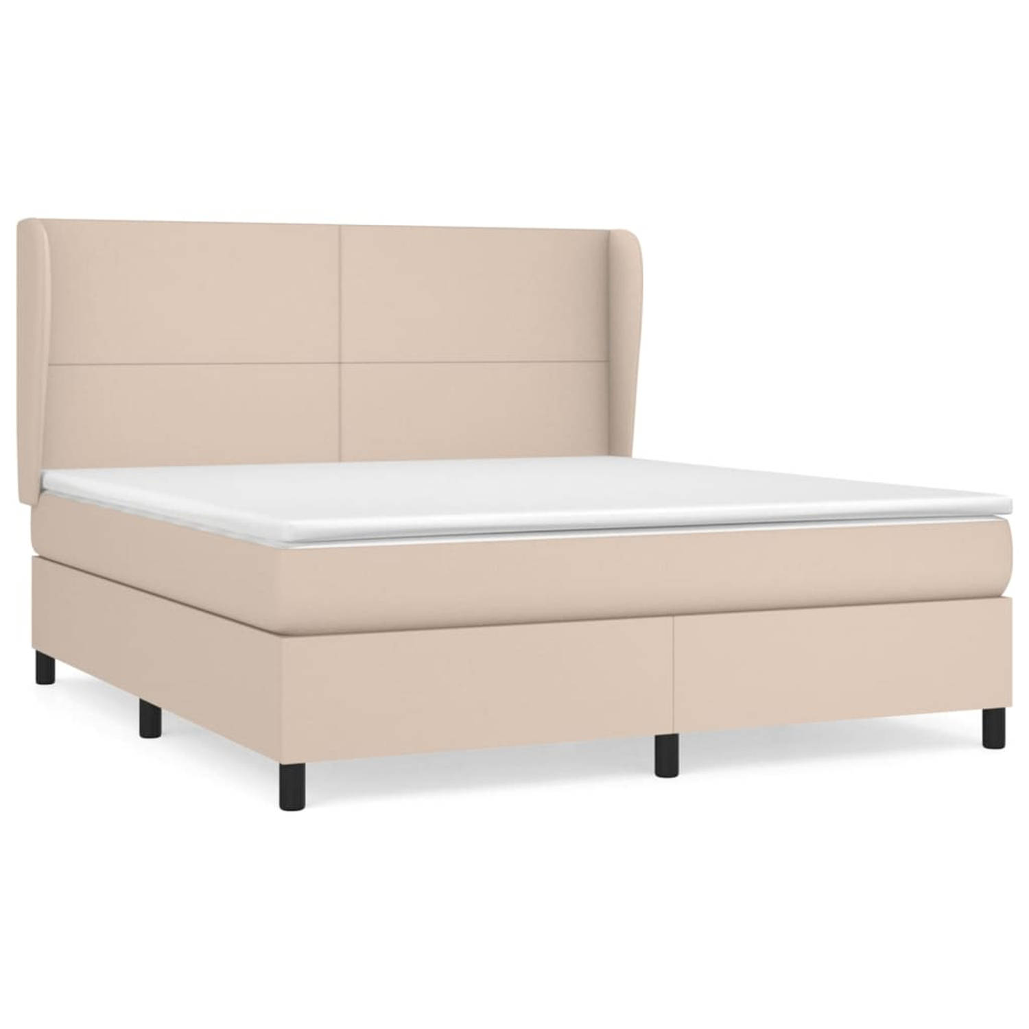 vidaXL-Boxspring-met-matras-kunstleer-cappuccinokleurig-180x200-cm