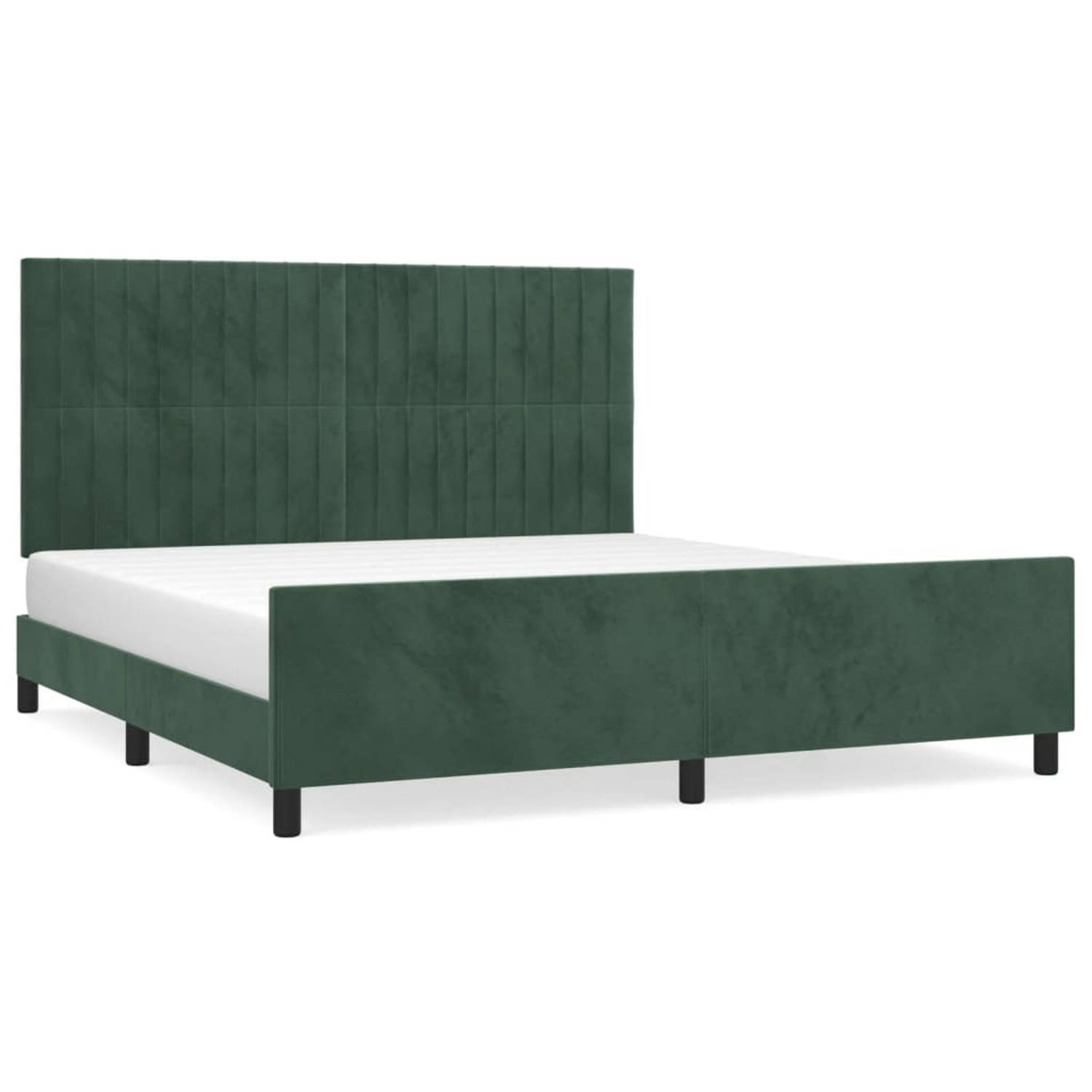 vidaXL-Bedframe-met-hoofdeinde-fluweel-donkergroen-180x200-cm