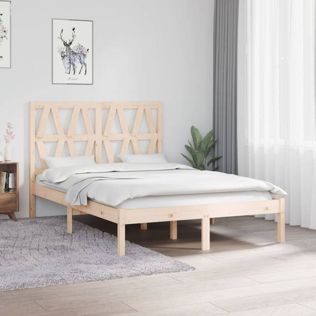 vidaXL Bedframe massief grenenhout 120x190 cm