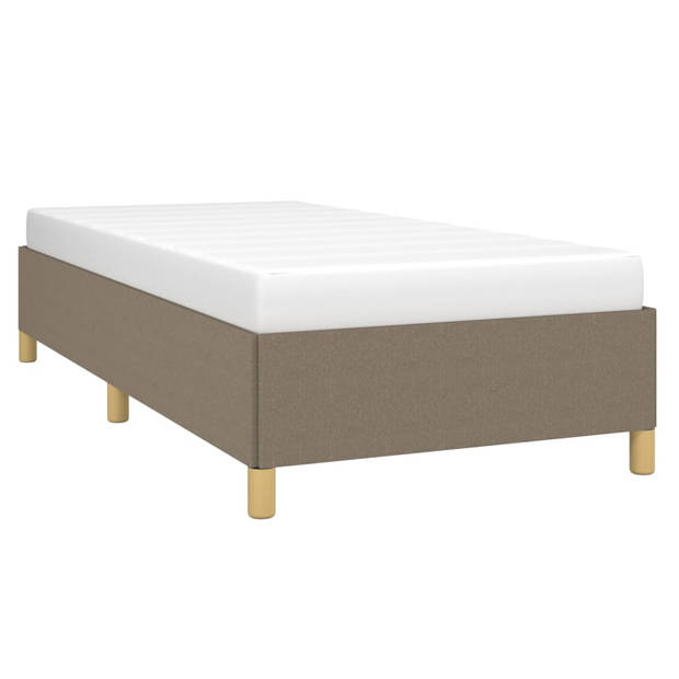 The Living Store Bedframe Basic - Taupe - 193x93x35 cm - Duurzaam materiaal