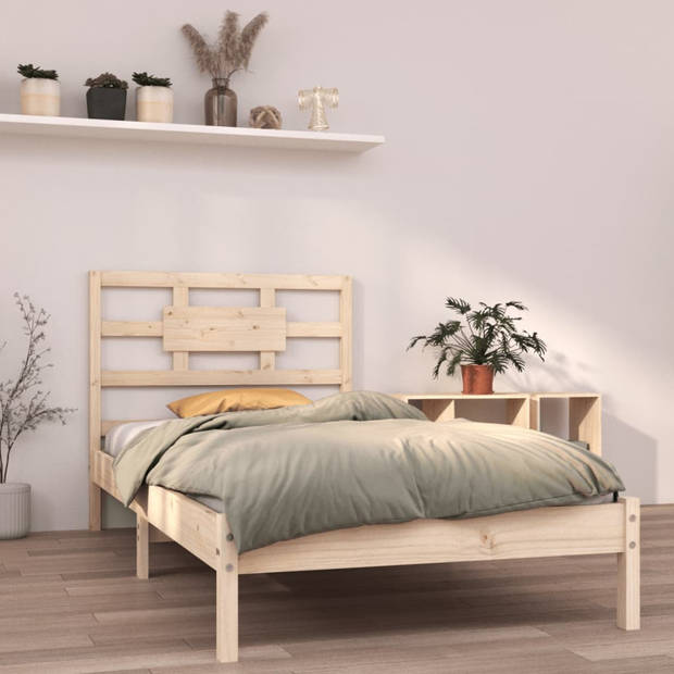 vidaXL Bedframe massief hout 90x200 cm