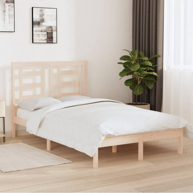 vidaXL Bedframe massief hout 120x190 cm