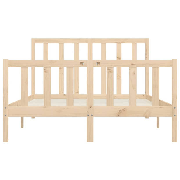 vidaXL Bedframe massief hout 160x200 cm