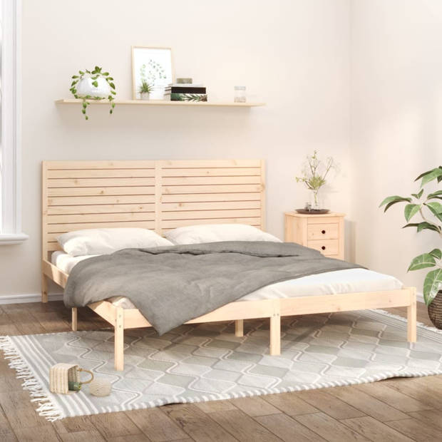 vidaXL Bedframe massief hout 180x200 cm