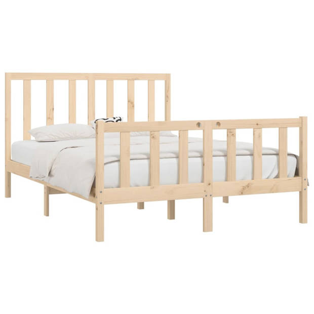 vidaXL Bedframe massief hout 140x200 cm