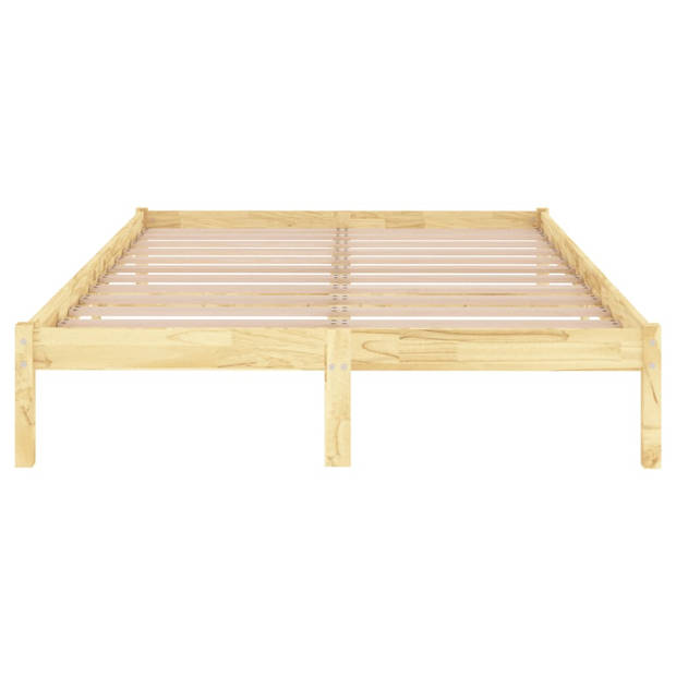 vidaXL Bedframe massief grenenhout 140x190 cm