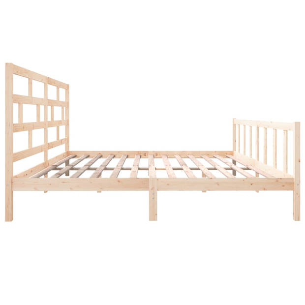 vidaXL Bedframe massief grenenhout 180x200 cm