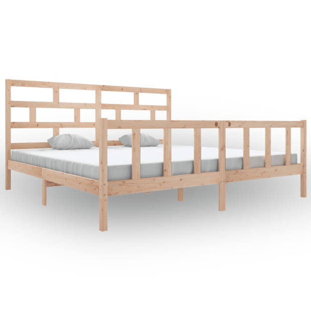 vidaXL Bedframe massief grenenhout 180x200 cm