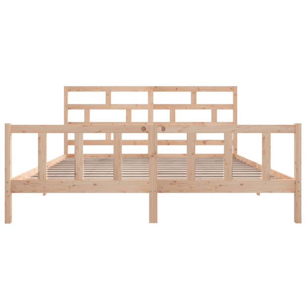 vidaXL Bedframe massief grenenhout 180x200 cm