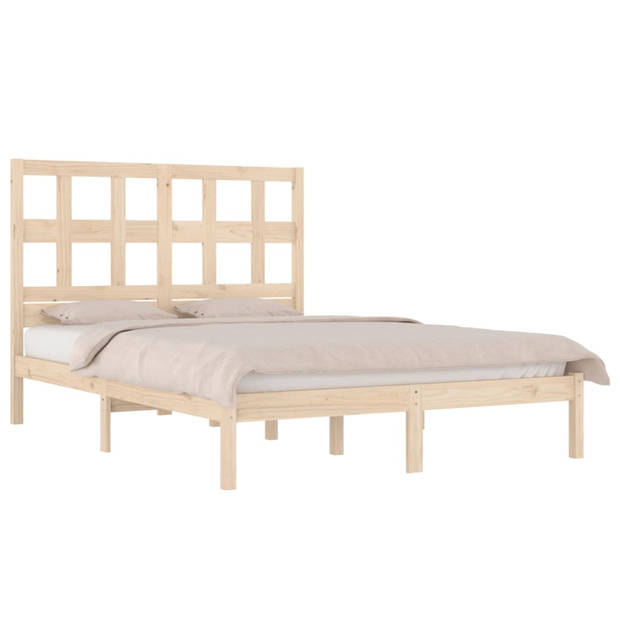 vidaXL Bedframe massief grenenhout 200x200 cm