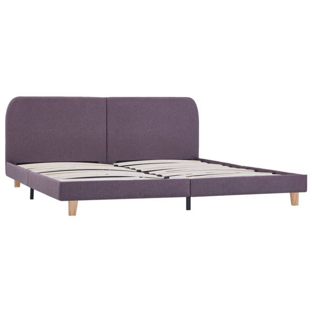 vidaXL Bedframe stof taupe 180x200 cm