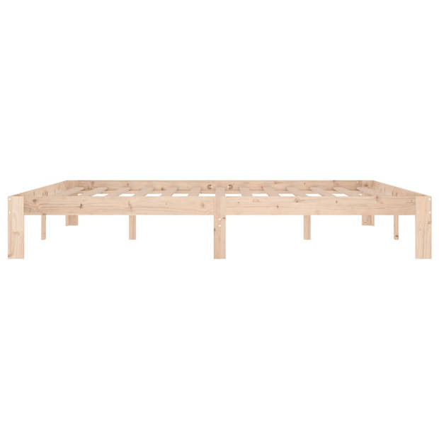 The Living Store Bedframe massief hout 180x200 cm 6FT Super King - Bed