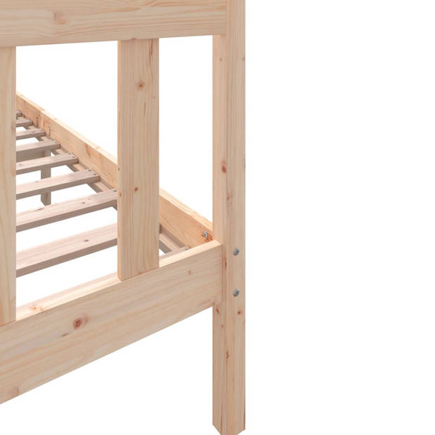 vidaXL Bedframe massief grenenhout 160x200 cm