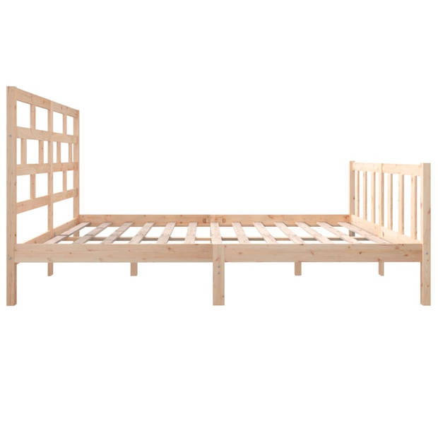 vidaXL Bedframe massief grenenhout 160x200 cm