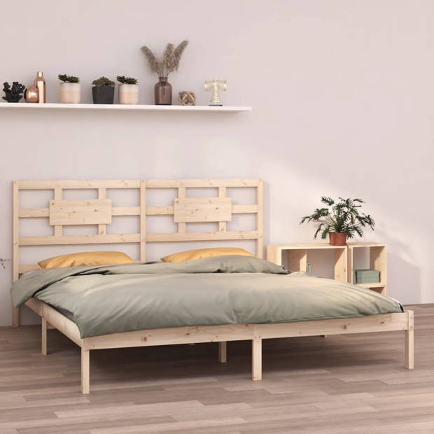 vidaXL Bedframe massief hout 200x200 cm