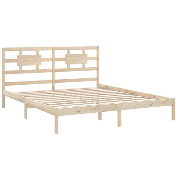 vidaXL Bedframe massief hout 200x200 cm