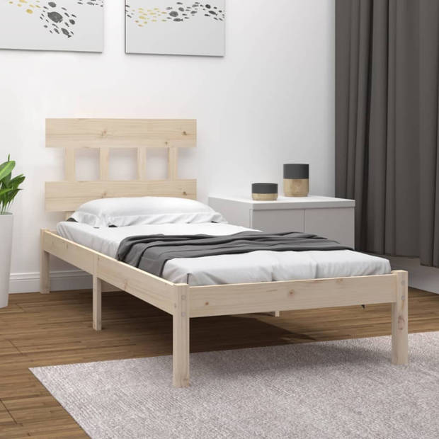 vidaXL Bedframe massief hout 100x200 cm