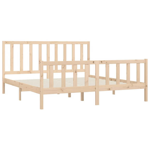 vidaXL Bedframe massief hout 200x200 cm