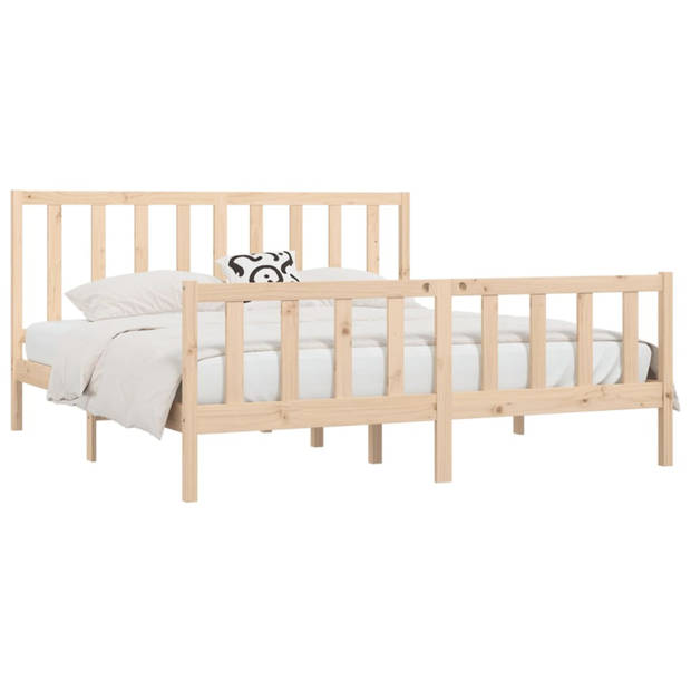 vidaXL Bedframe massief hout 200x200 cm