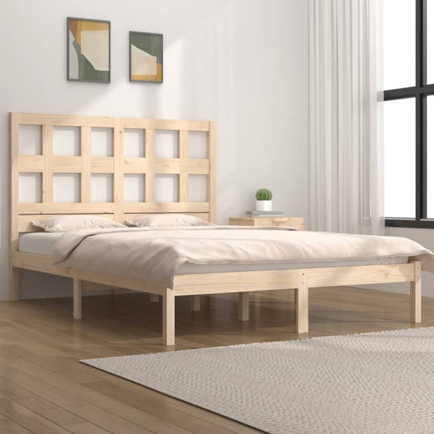 vidaXL Bedframe zonder matras massief grenenhout 120x200 cm