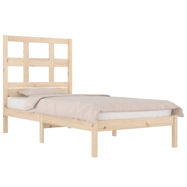 vidaXL Bedframe massief grenenhout 100x200 cm